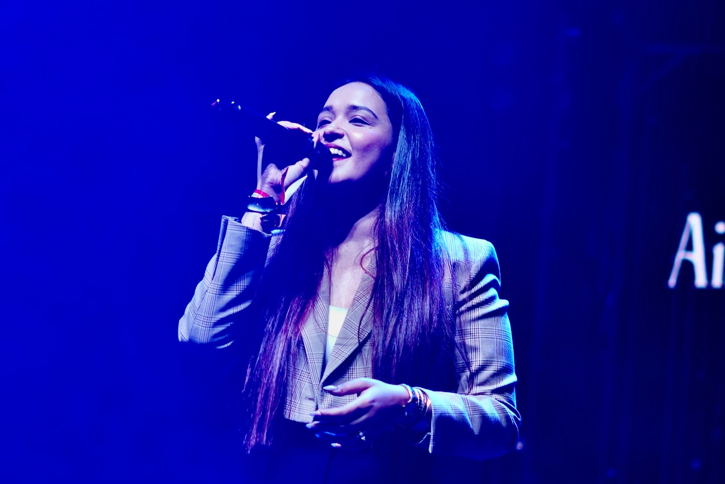 Portrait of Aishwarya Anand in a performance outfit